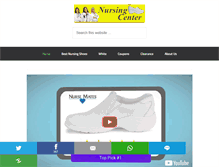 Tablet Screenshot of nursingshoescenter.com